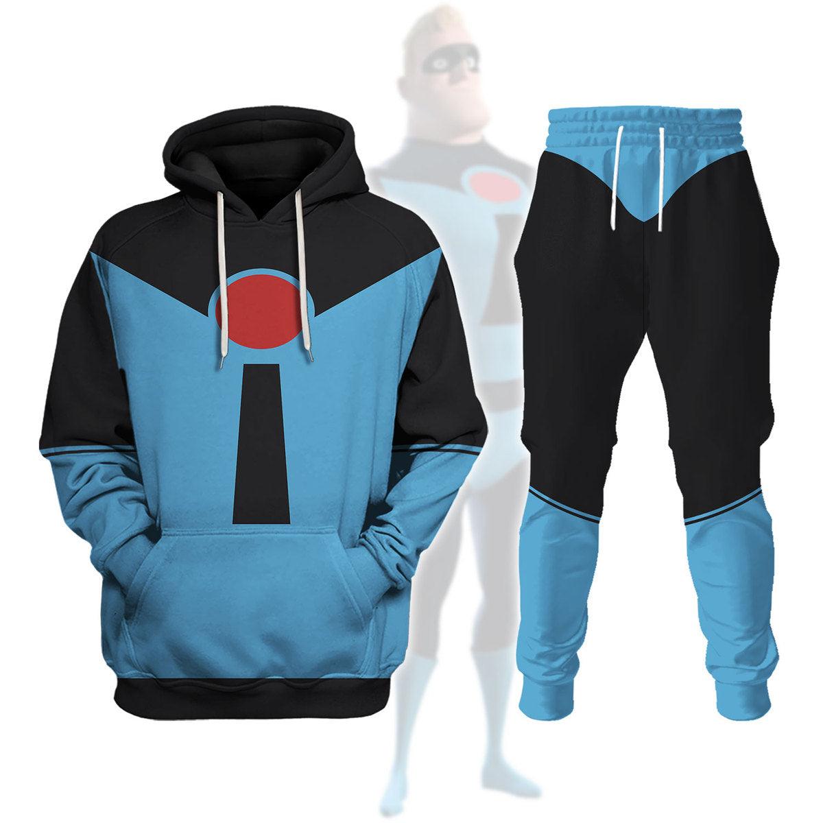 Mr. Incrediblee Costume Hoodie Sweatshirt T-Shirt Tracksuit