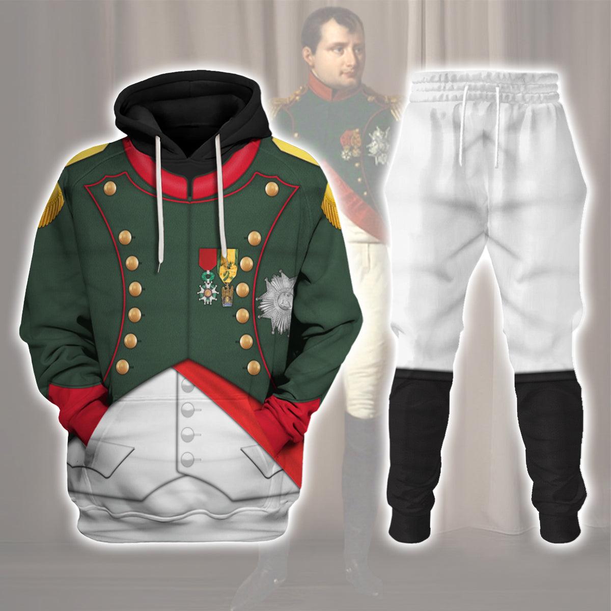 Napoleon I In His Chasseur Uniform All Over Print Hoodie Sweatshirt T-Shirt Tracksuit