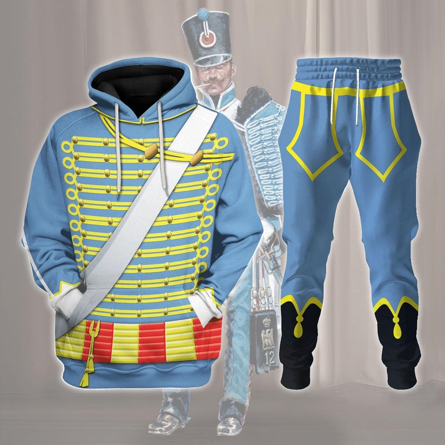 Napoleonic of the French Hussars Costume Hoodie Sweatshirt T-Shirt Tracksuit