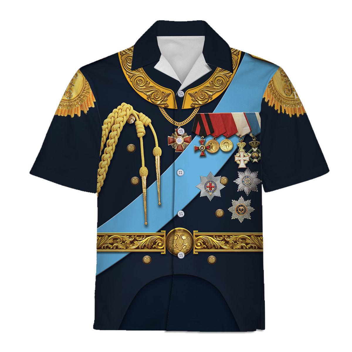 Nicholas II of Russia Hawaiian Shirt 3D Shirt For Unisex