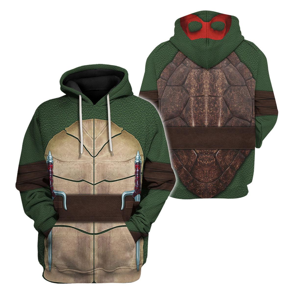 Ninja Turtles Raphael Costume Hoodie Sweatshirt T-Shirt Zip Hoodie Sweatpants