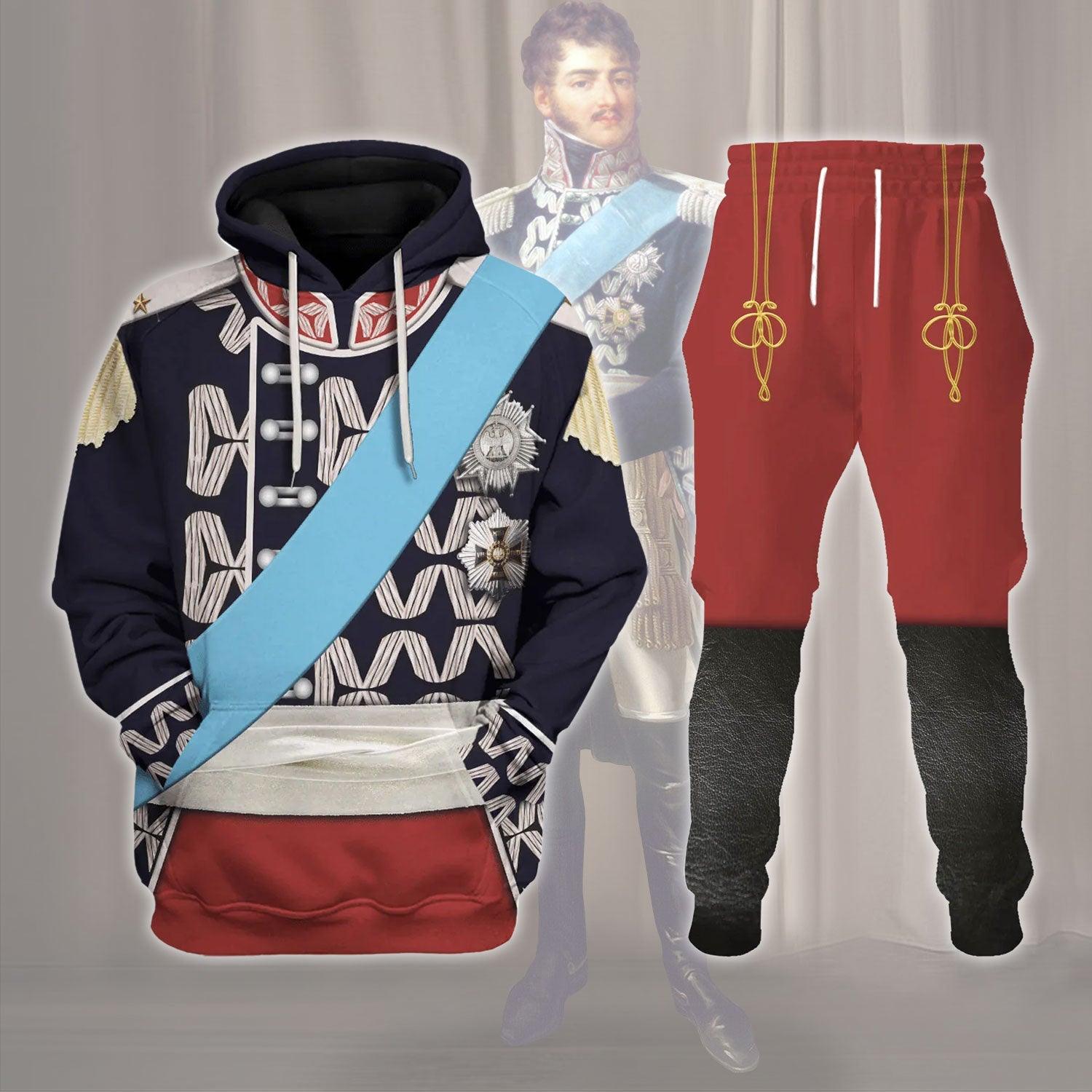 Polish General Jozef Poniatowski Costume Hoodie Sweatshirt T-Shirt Tracksuit