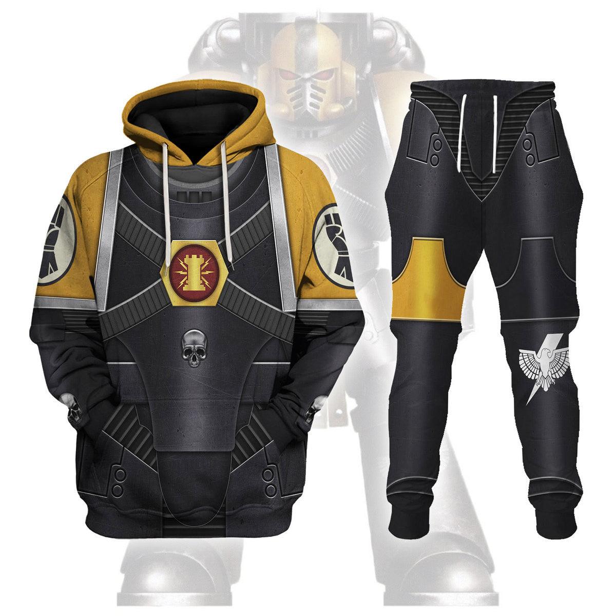 Pre-Heresy Imperial Fists in Mark IV Maximus Power Armor T-shirt Hoodie Sweatpants Cosplay