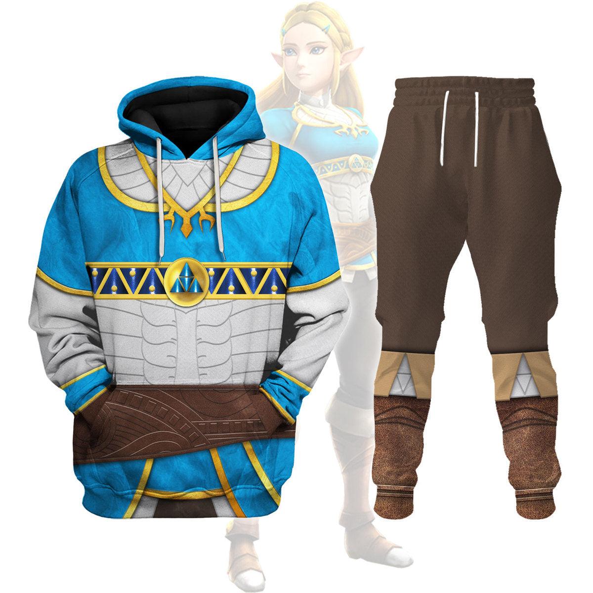 Princess Zelda Attire Unisex Hoodie Sweatshirt T-shirt Sweatpants Cosplay