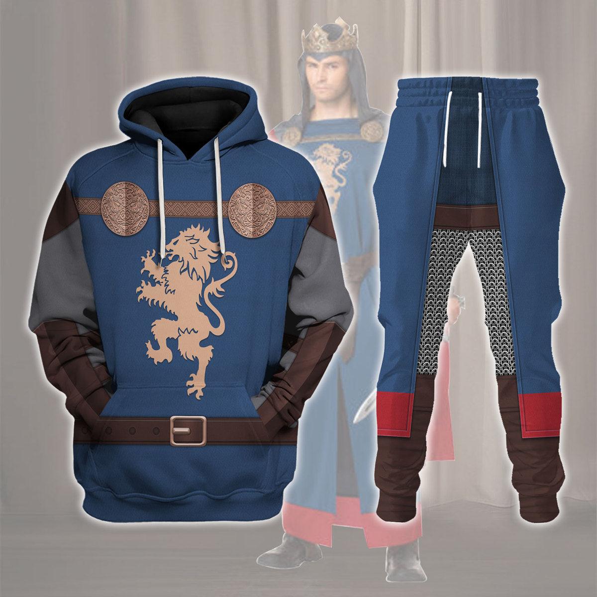 Richard I of England Middle Ages Knight Costume Hoodie Sweatshirt T-Shirt Tracksuit