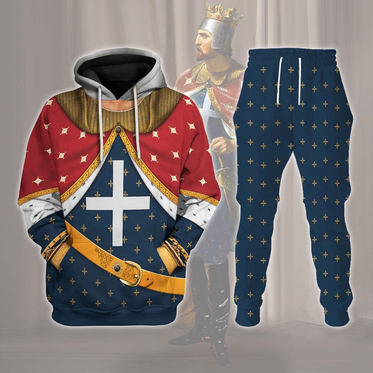 Richard I of England The Lionhearted Costume Hoodie Sweatshirt T-Shirt Tracksuit