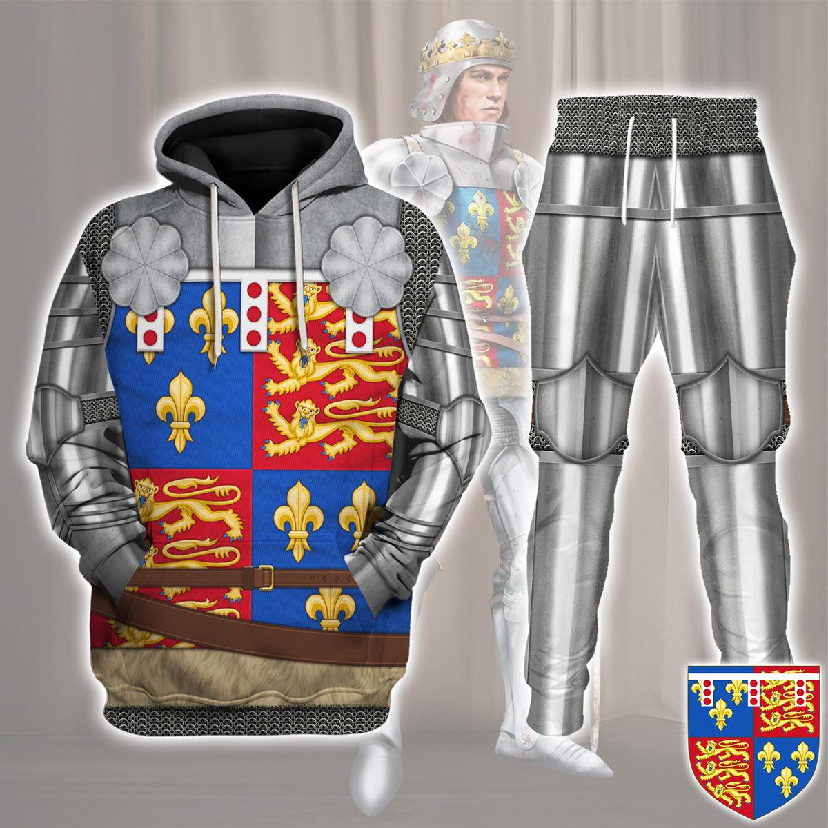 Richard of York, 3rd Duke of York Amour Knights Costume Hoodie Sweatshirt T-Shirt Tracksuit