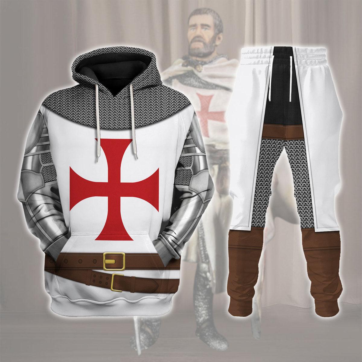 Richard The Lionheart Knight Costume Hoodie Sweatshirt T-Shirt Tracksuit