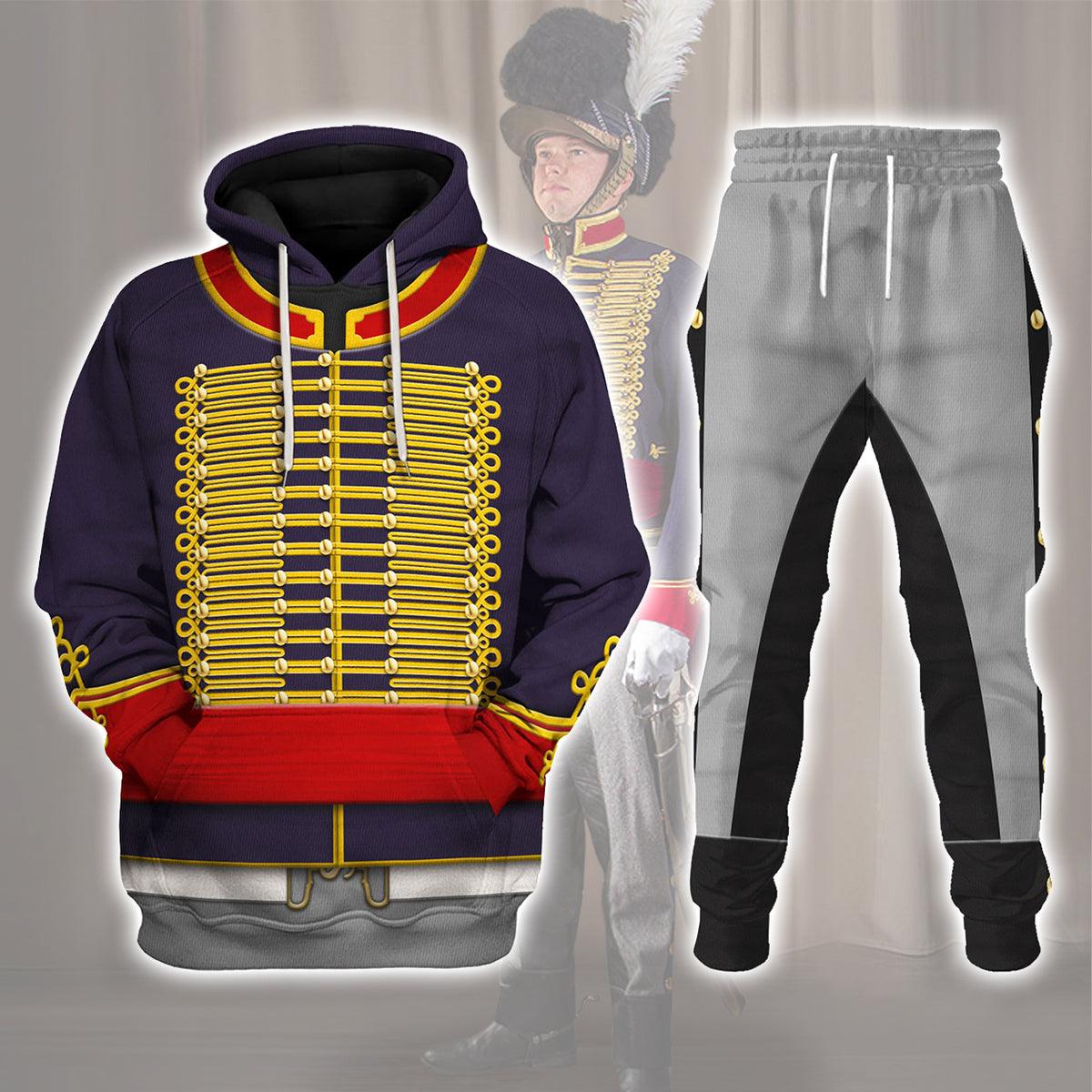 Royal Horse Artillery Uniform All Over Print Hoodie Sweatshirt T-Shirt Tracksuit