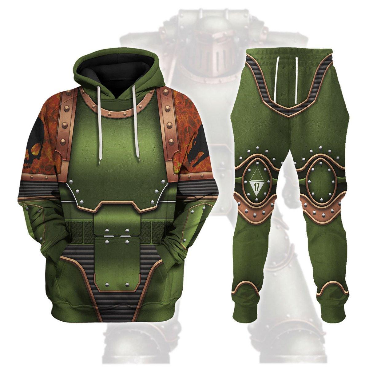 Salamanders in Mark III Power Armor T-shirt Hoodie Sweatpants Cosplay