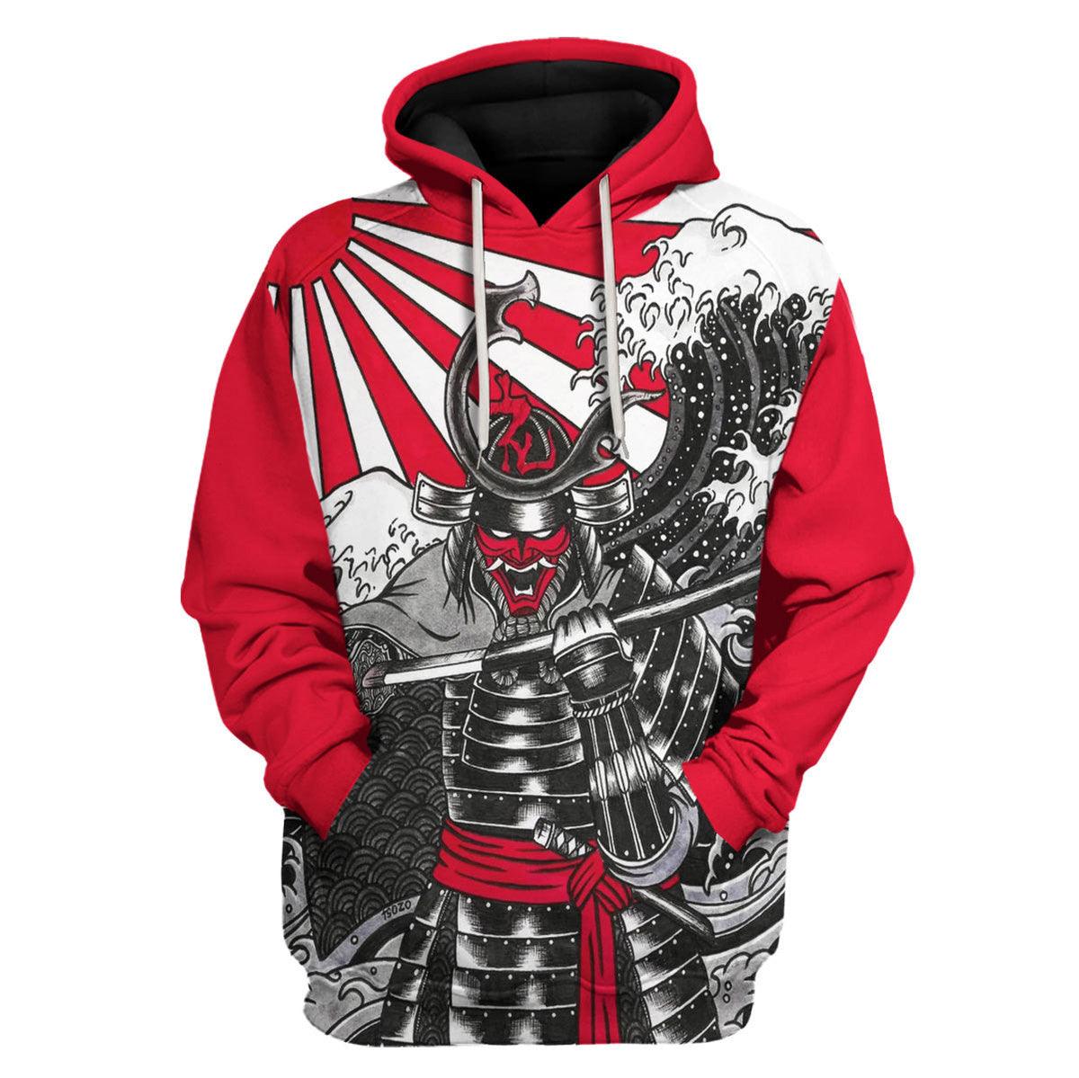 Samurai Red T-shirt Hoodie Sweatpants Apparel