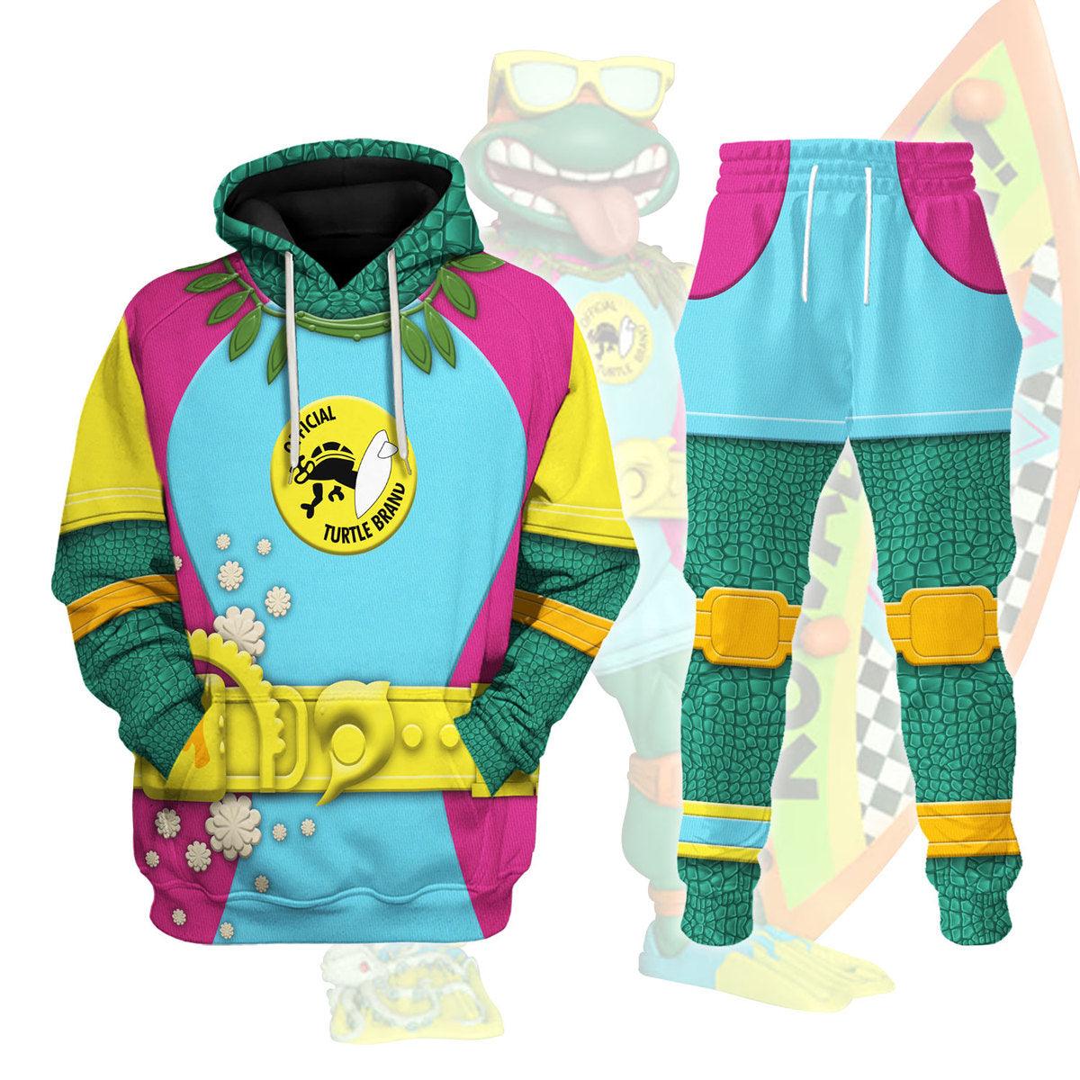 Sewer Surfer Mike TMNT Costume Hoodie Sweatshirt T-Shirt Sweatpants