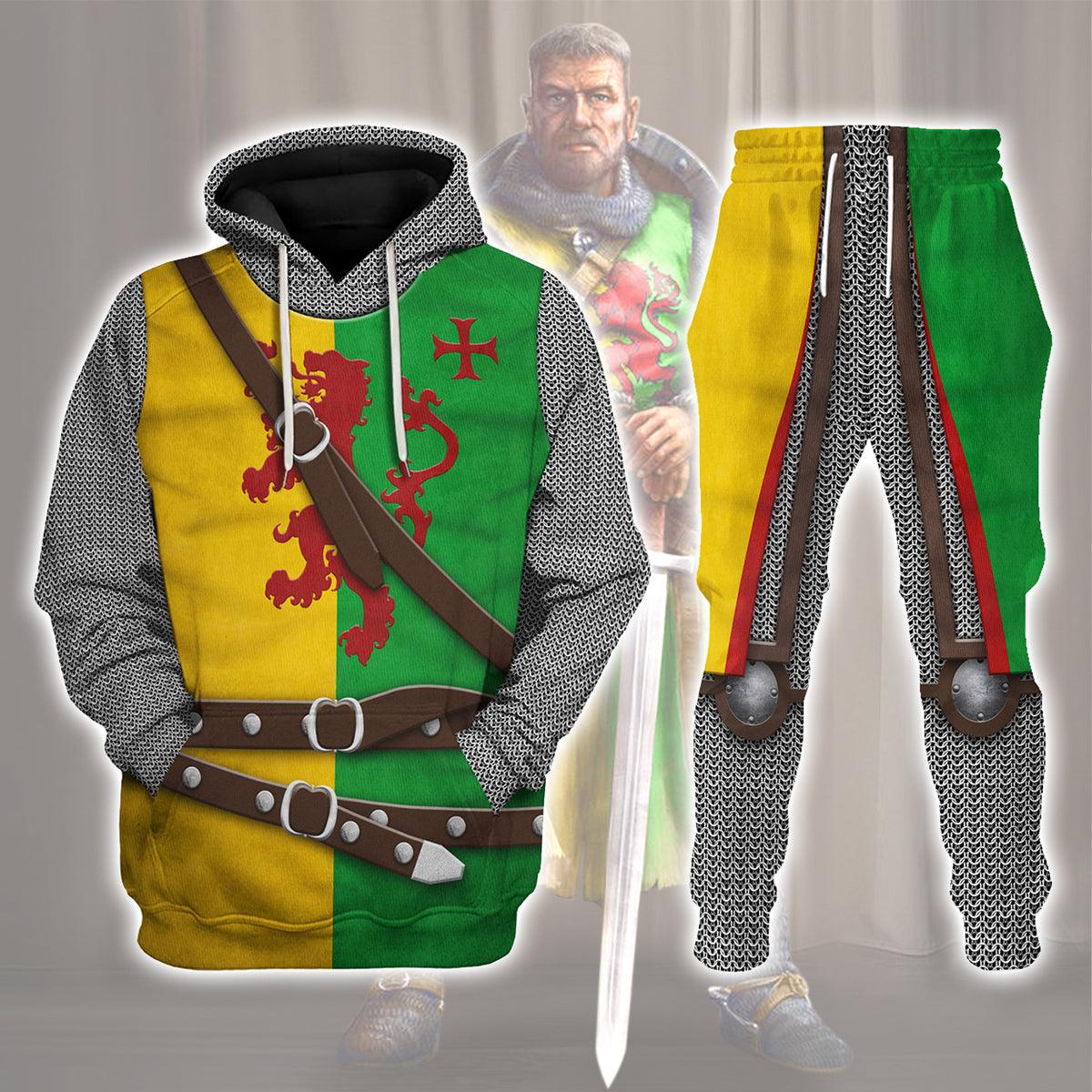 Sir William Marshal 1st Earl of Pembroke Knights Costume Hoodie Sweatshirt T-Shirt Tracksuit