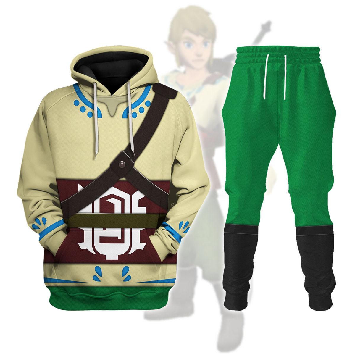 Skyloft Uniform – Skyward Sword Link Attire Unisex Hoodie Sweatshirt T-shirt Sweatpants Cosplay