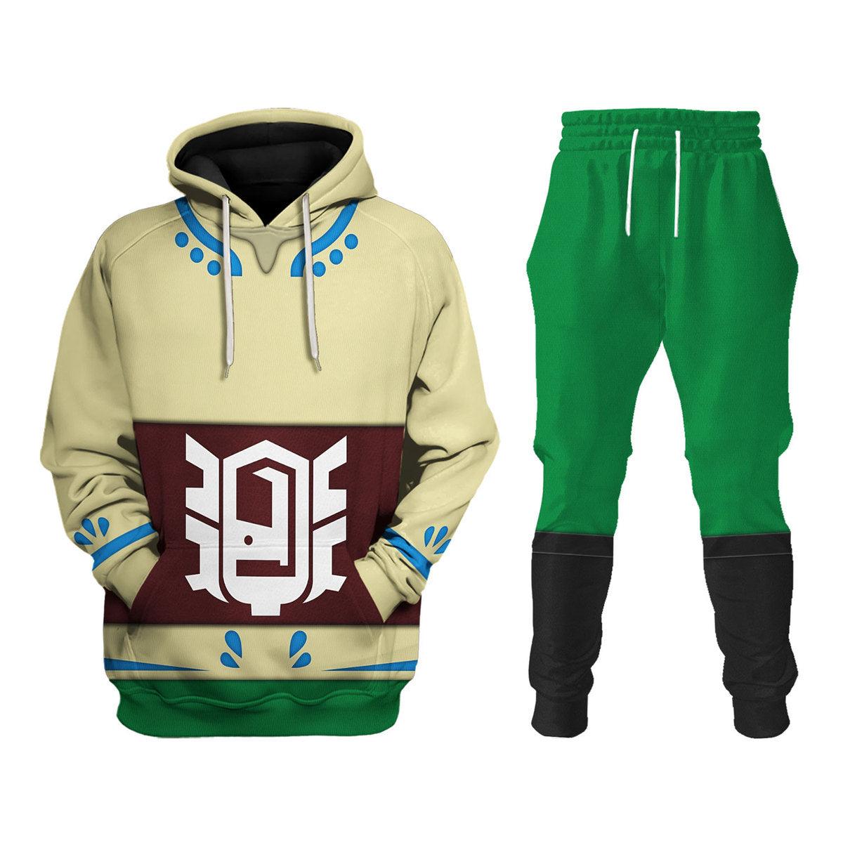 Skyloft Uniform – Skyward Sword Link New Attire Unisex Hoodie Sweatshirt T-shirt Sweatpants Cosplay