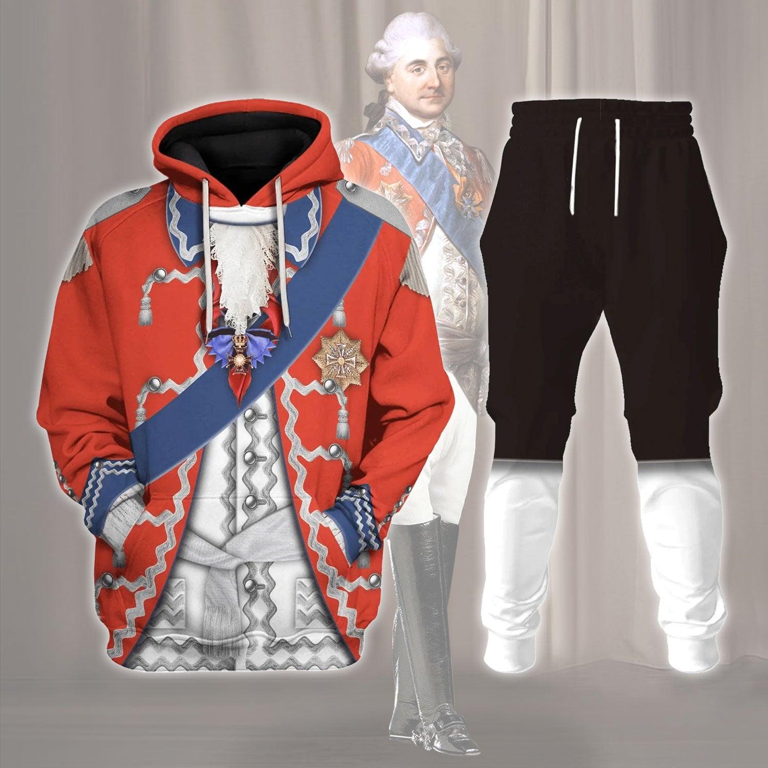 Stanislaw August Poniatowski (King of Poland) Costume Hoodie Sweatshirt T-Shirt Tracksuit