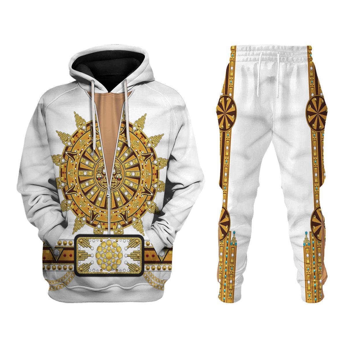 Sun Dial Elvis Sweat Suit Costume Hoodie Sweatshirt T-Shirt Sweatpants