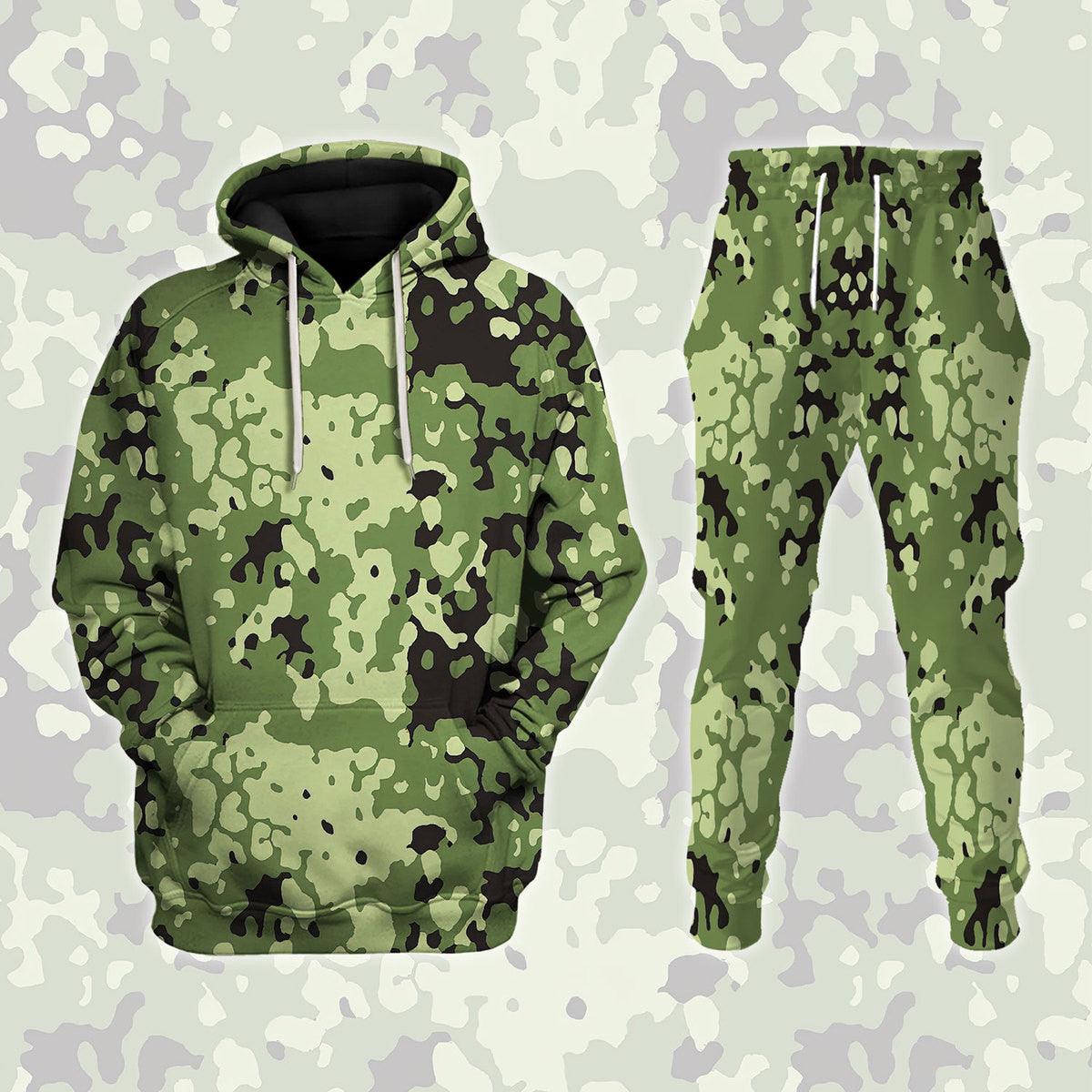 T/90 Danish Defence Camo Costume Hoodie Sweatshirt T-Shirt Tracksuit