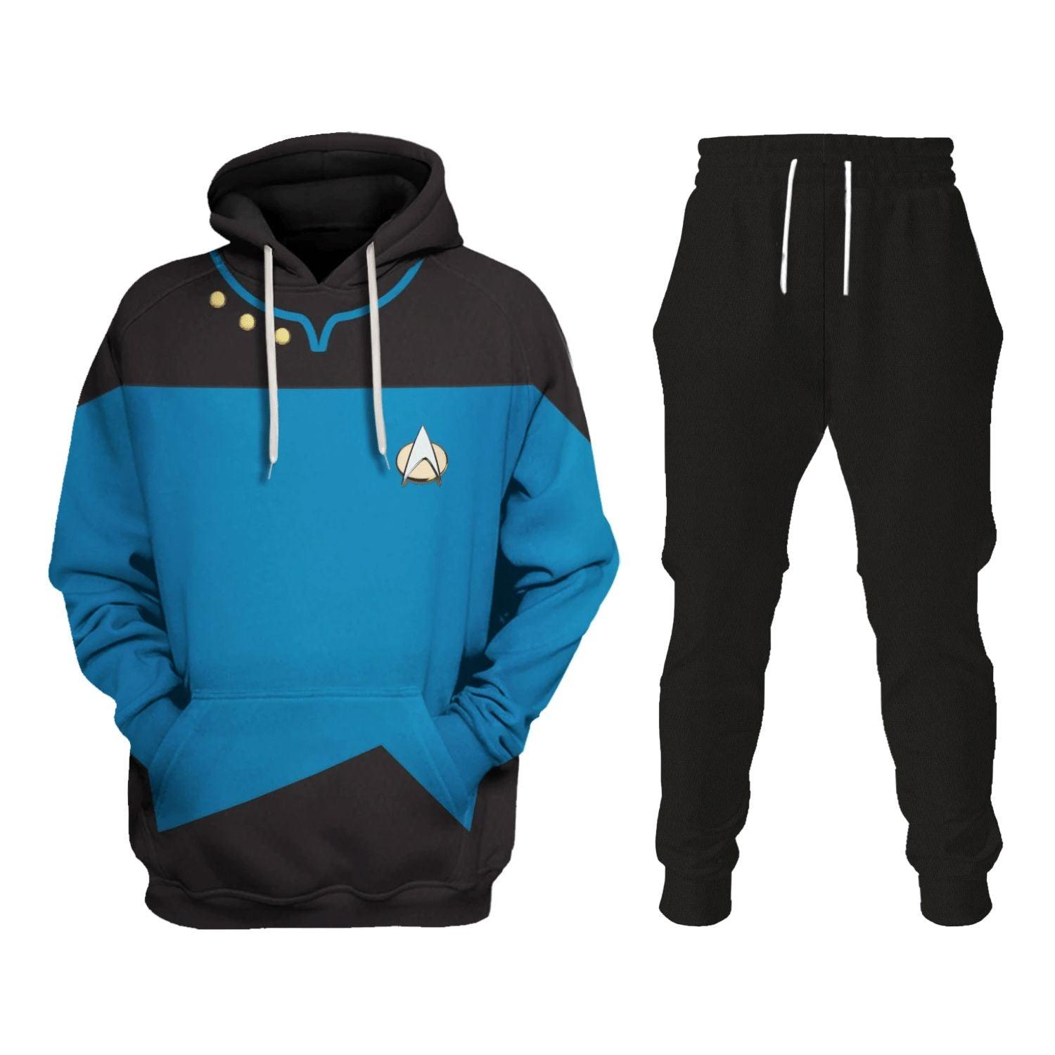 The Next Generation Blue T-shirt Hoodie Sweatpants Apparel