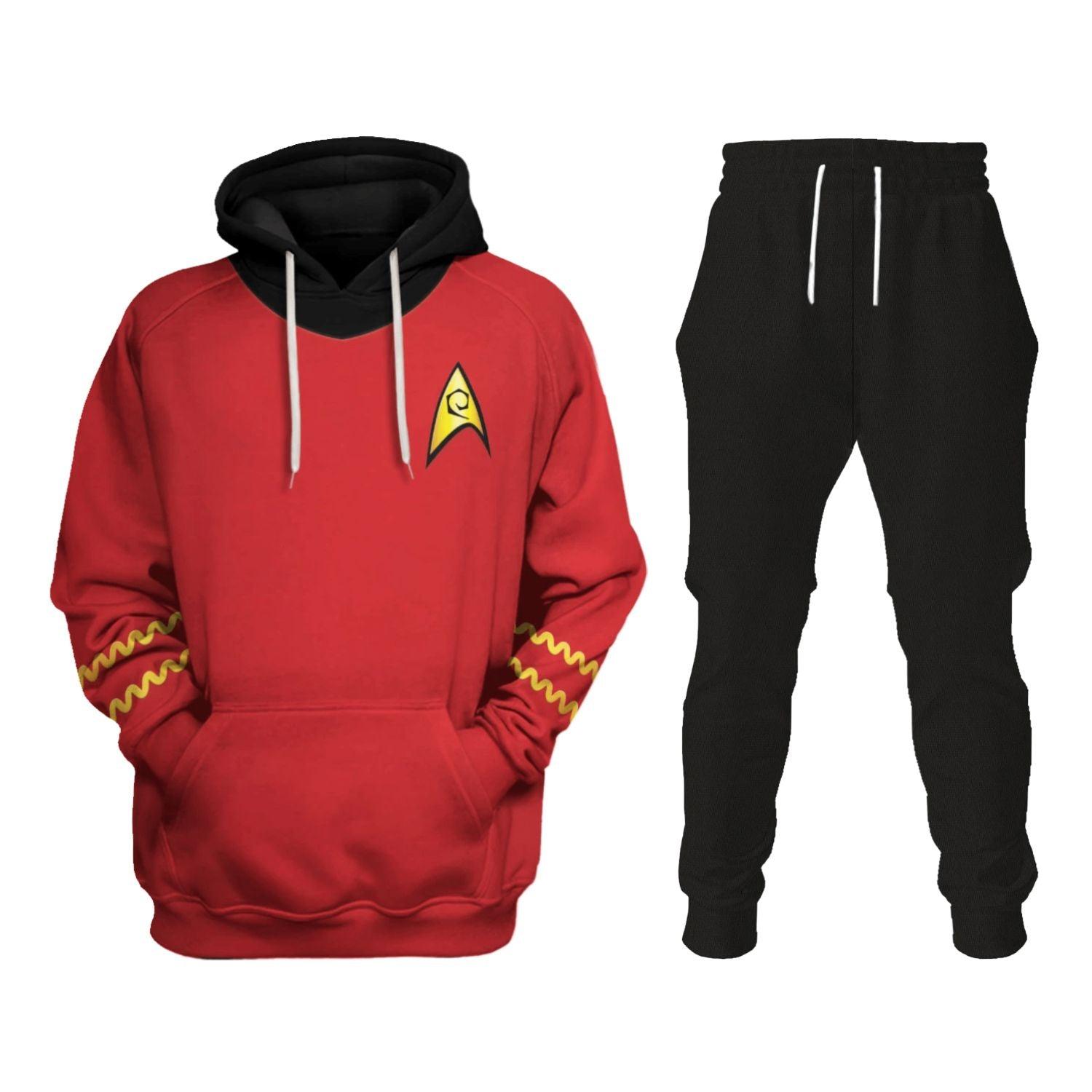 The Original Series Scott Red T-shirt Hoodie Sweatpants Apparel