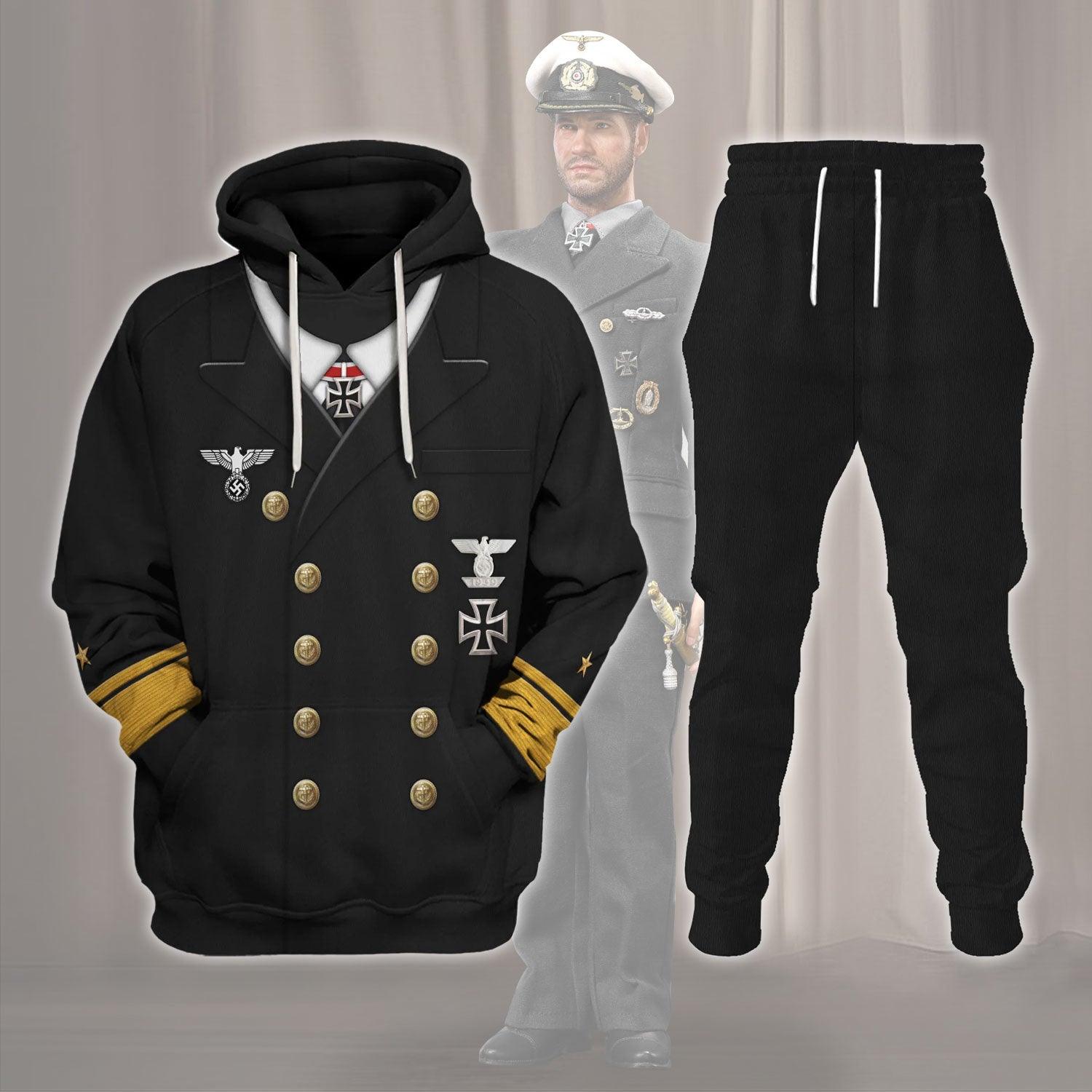 Theodor Krancke – Navy Group West – The Kriegsmarine Costume Hoodie Sweatshirt T-Shirt Tracksuit