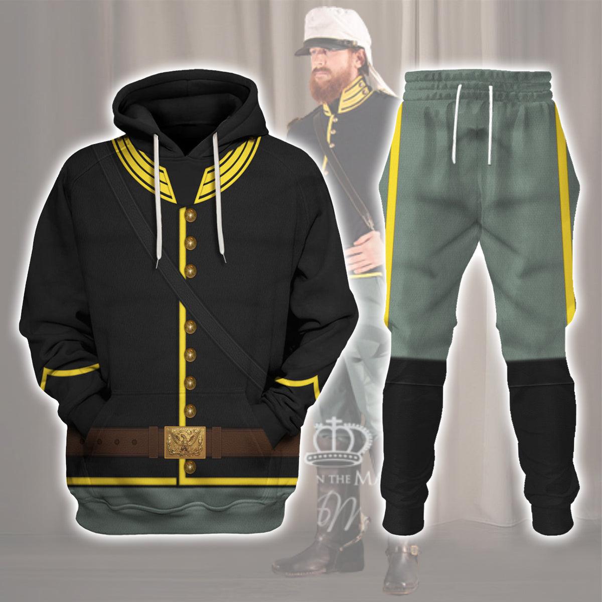 Union Army- Cavalry Trooper Uniform All Over Print Hoodie Sweatshirt T-Shirt Tracksuit