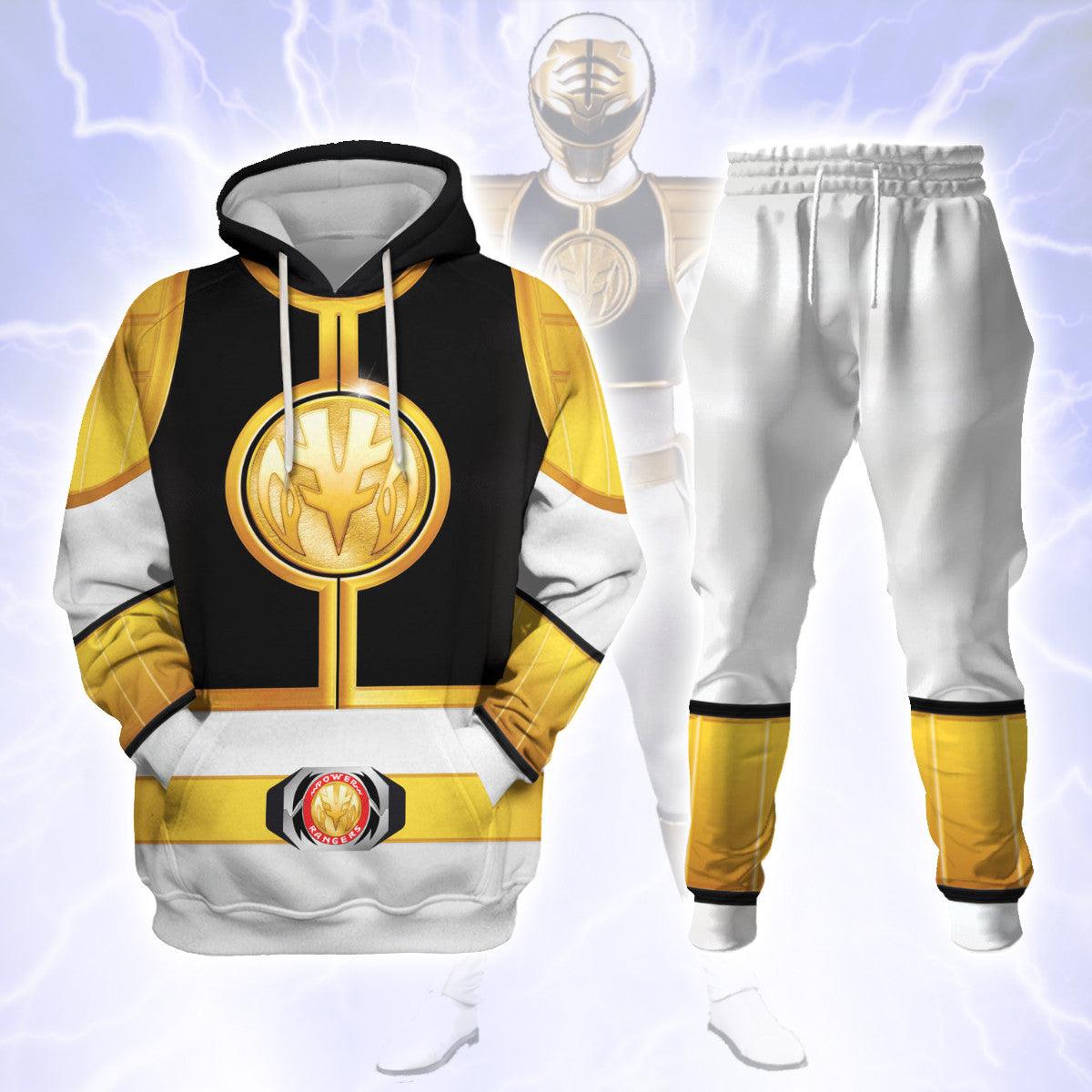 Unisex Tracksuit Hoodies White Power Ranger 3D Costumes