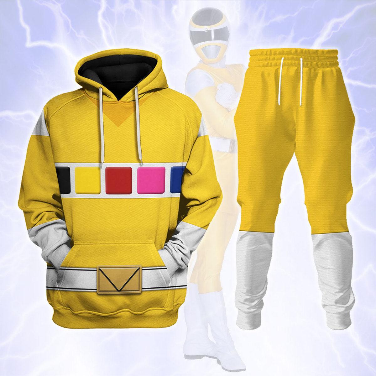 Yellow Space Ranger Hoodies Sweatshirt T-shirt Hawaiian Tracksuit